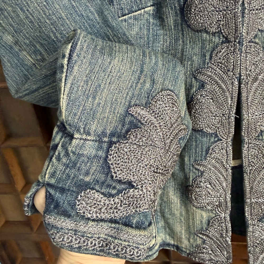 Coldwater Creek Embroidered Denim Jacket - Picture 3 of 6